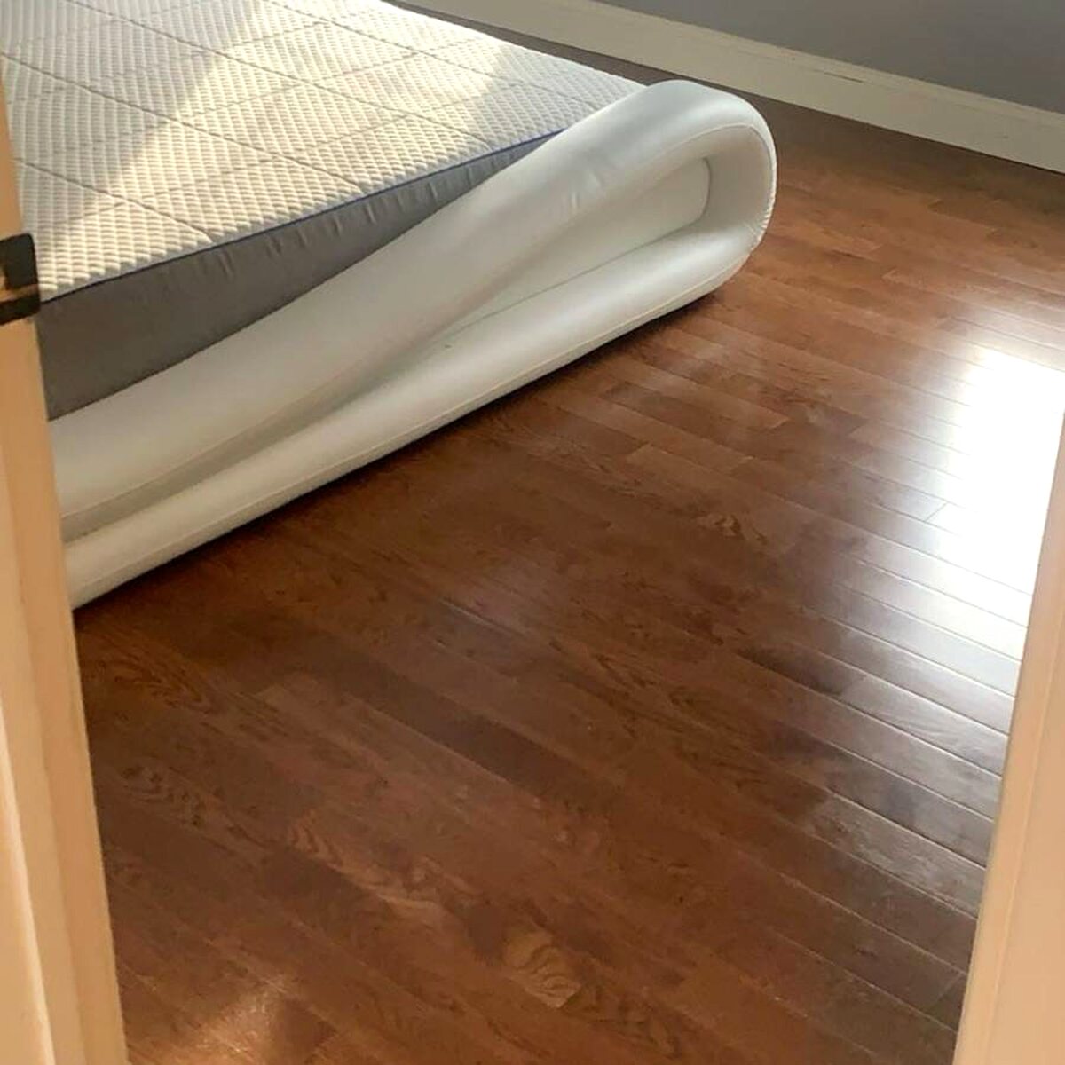 Finished hardwood flooring