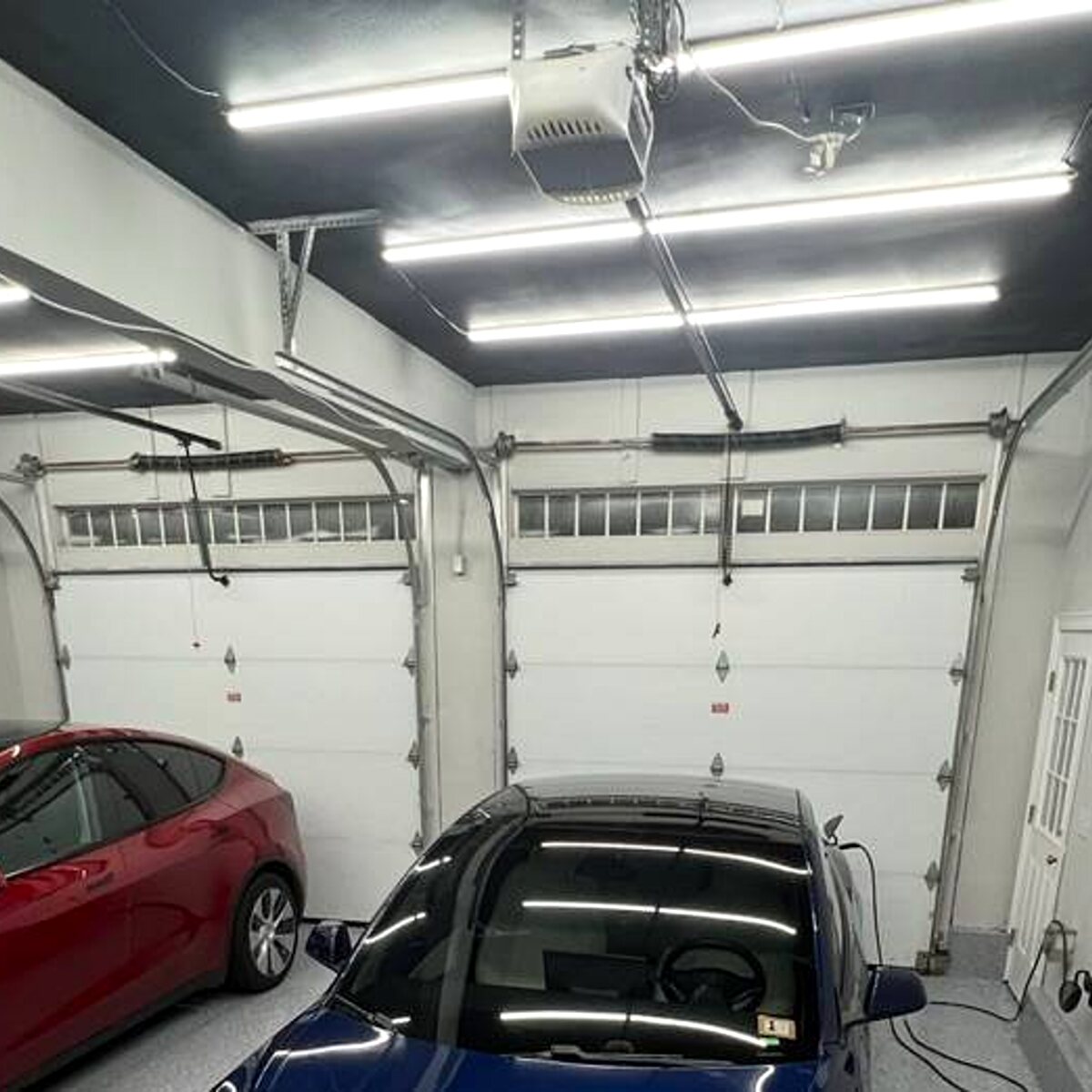 Freshly painted walls and ceiling